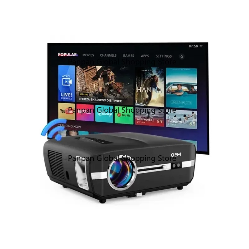 Home Cinema Night - جهاز عرض فيديو محمول صغير بتقنية