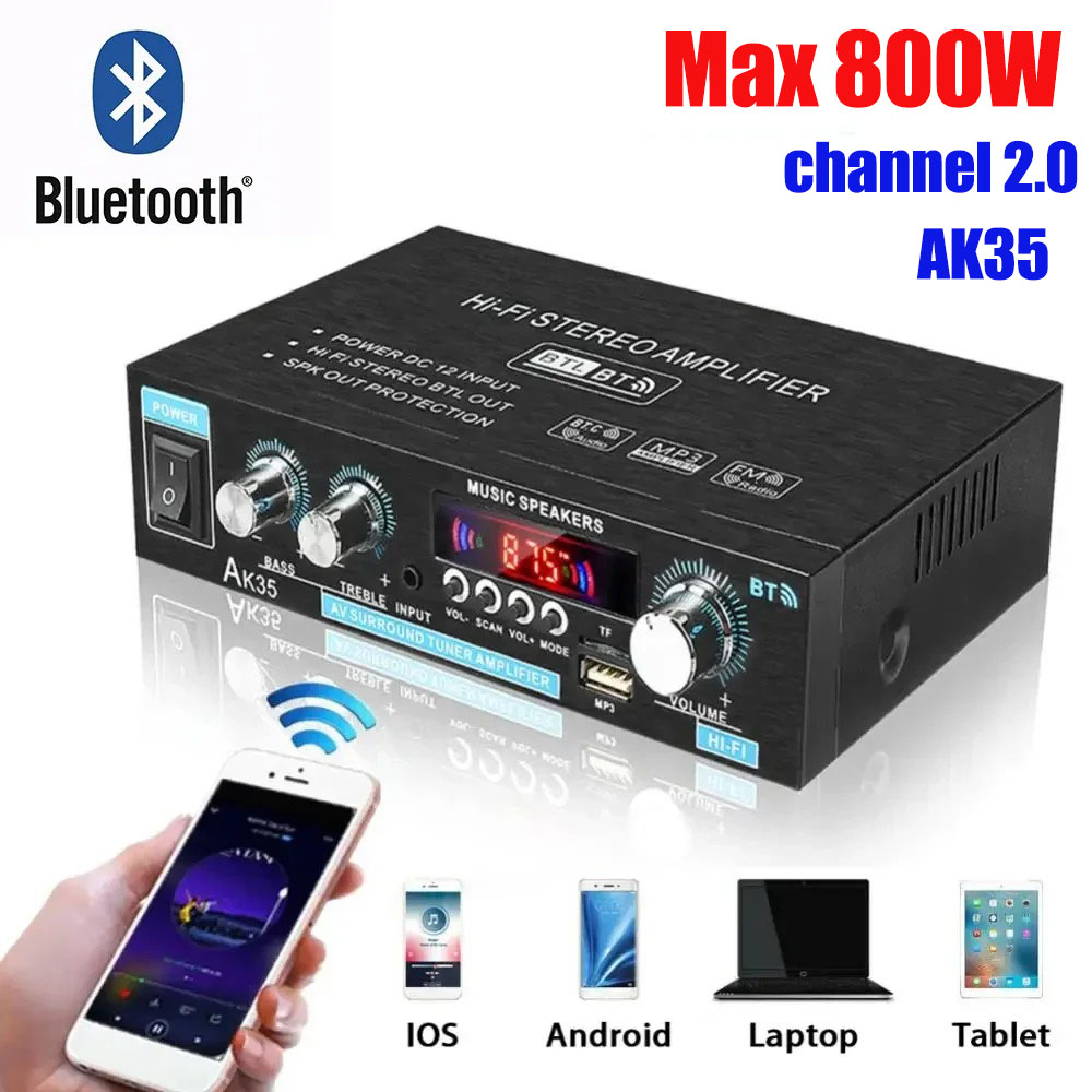 Home Cinema Receiver - HiFi الرقمية AK35 بلوتوث مكبرات الصوت