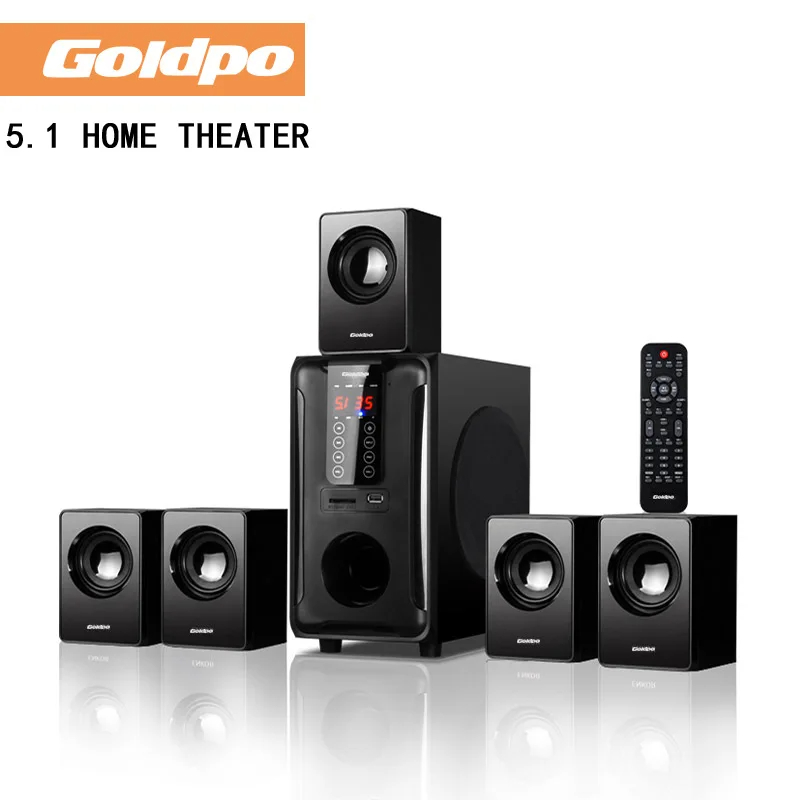 Home Cinema With Wireless Rear Speakers - صندوق صوت متعدد الوسائط قائم على