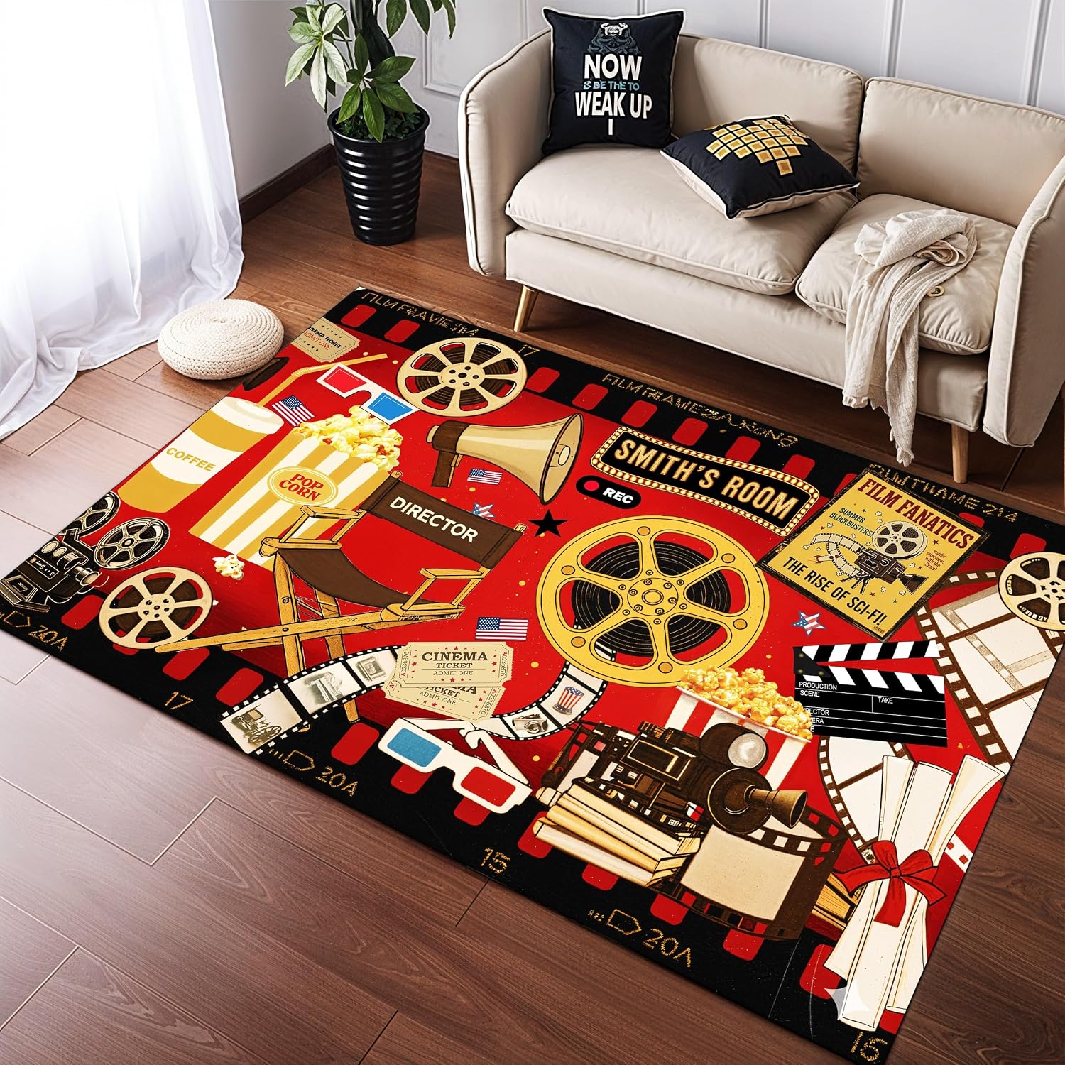 سجادة مخصصة بتصميم السينما، بس - مراجعة Home Cinema Night وسعره