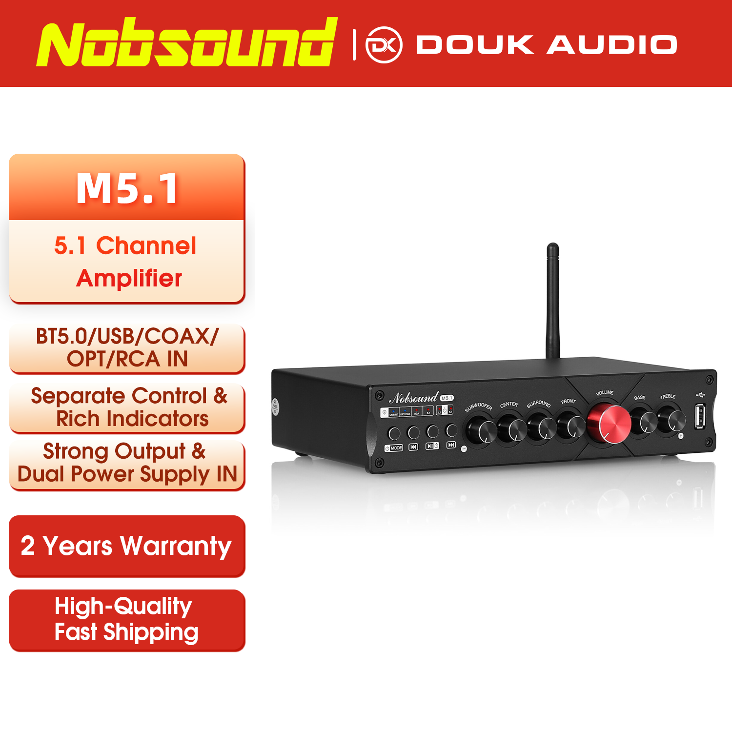 Nobsound M5.1 جهاز استقبال بلو - مراجعة Home Cinema Samsung 5.1 وسعره