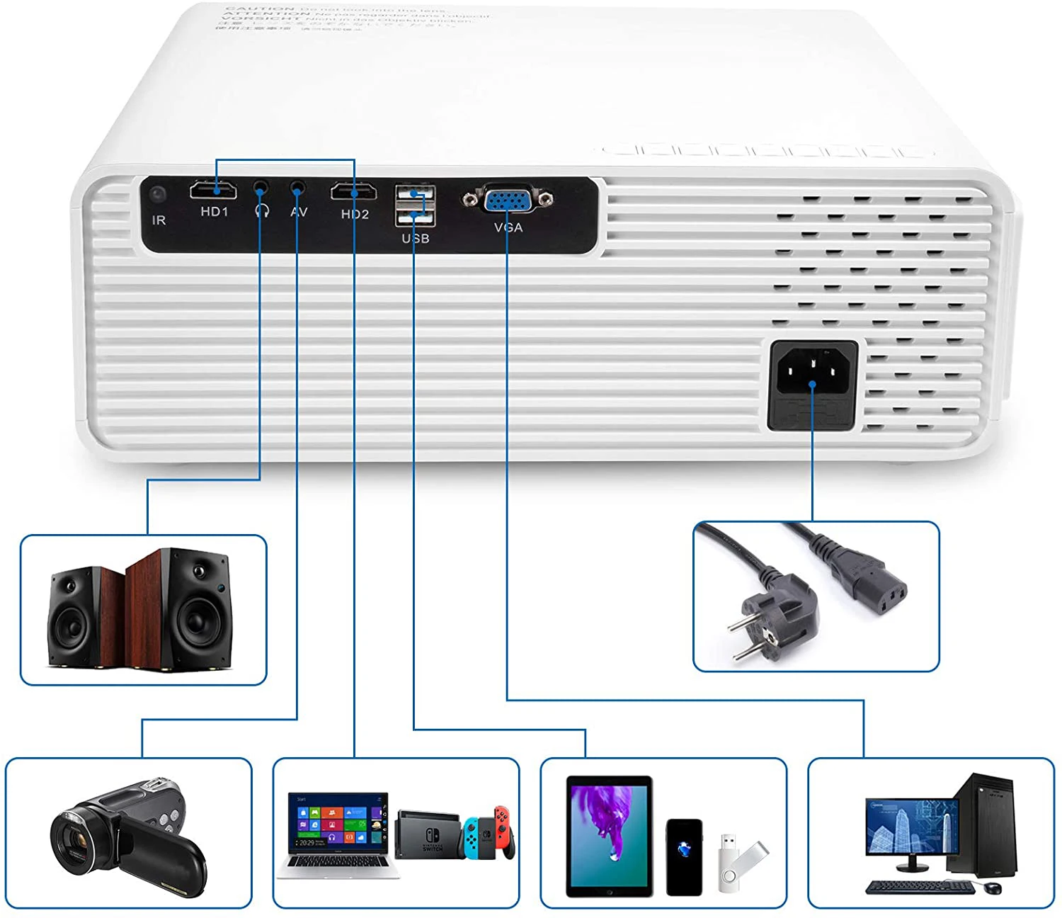 جهاز عرض بتصميم جديد بدقة 1080 - مراجعة Home Cinema Kids وسعره
