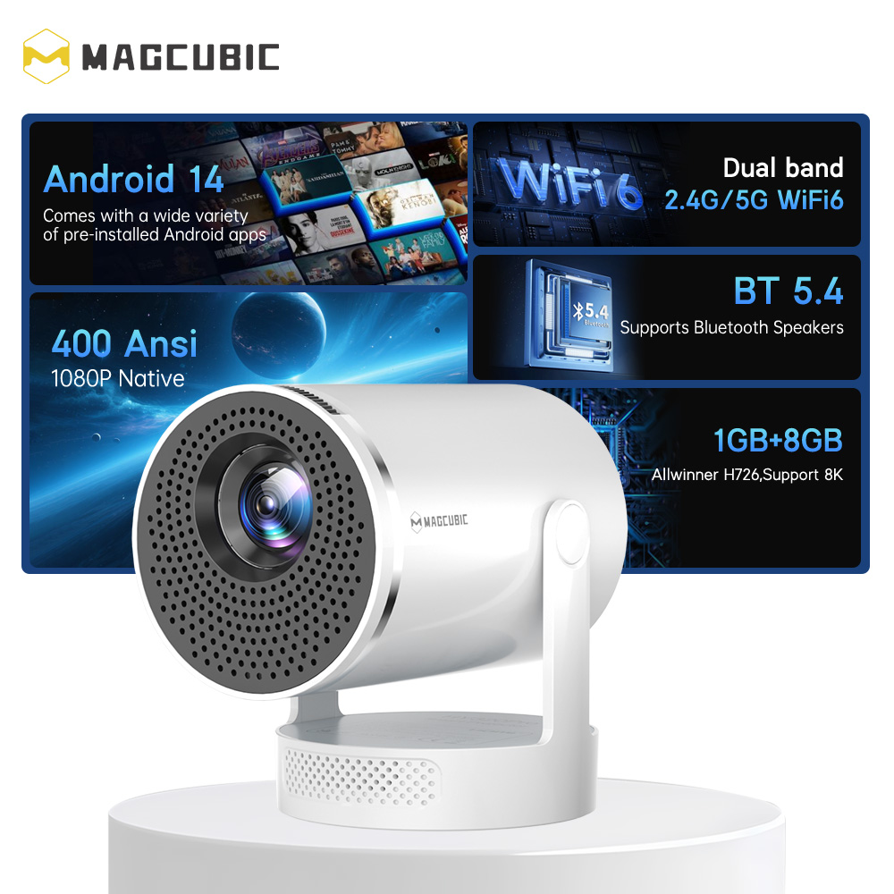 ماجكيوبيك أندرويد 14 جهاز عرض  - مراجعة Home Cinema Night وسعره