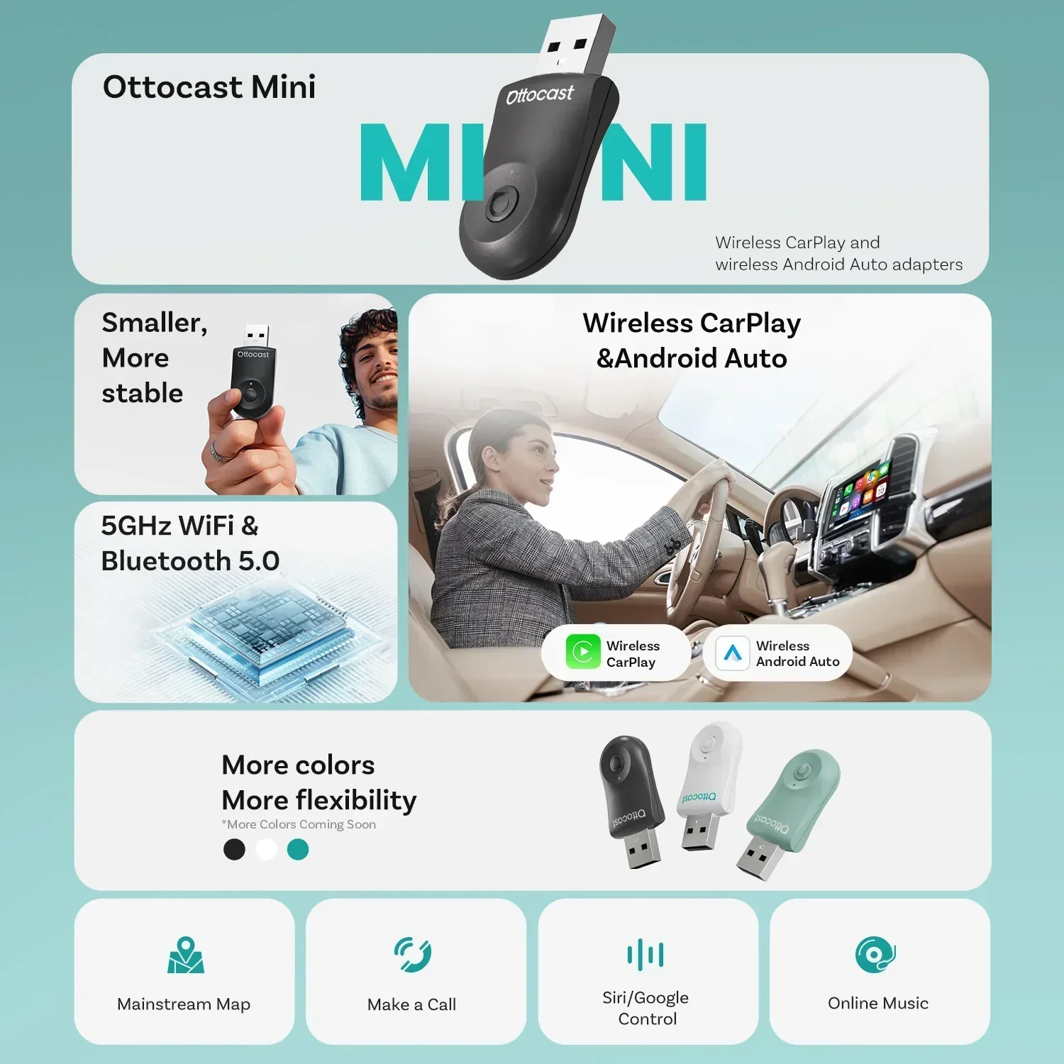 OTTOCAST MINI 2 في 1 سلكي إلى  - مراجعة Smart Tv Stick وسعره