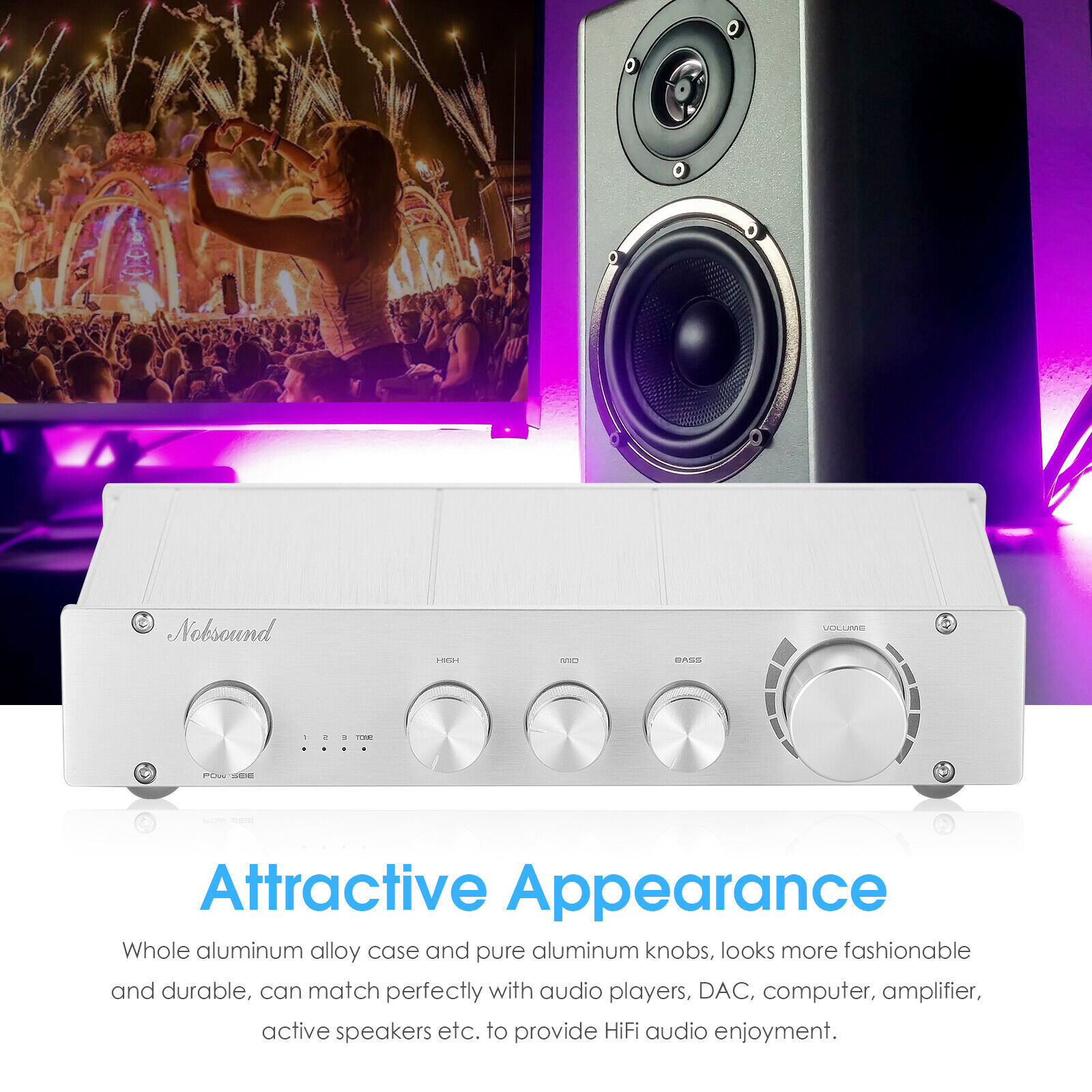 Nobsound HiFi 3-way Class A مض - مراجعة Home Cinema Receiver وسعره
