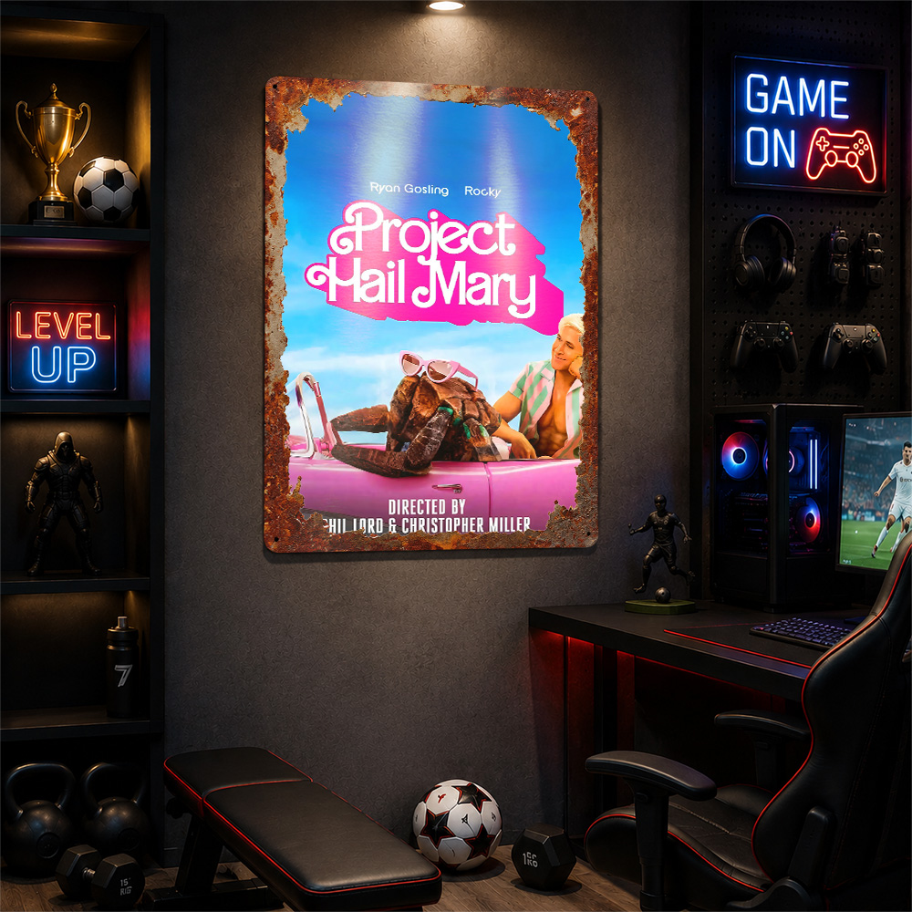 لوحة معدنية عتيقة مخصصة بتصميم - مراجعة Home Cinema Films وسعره