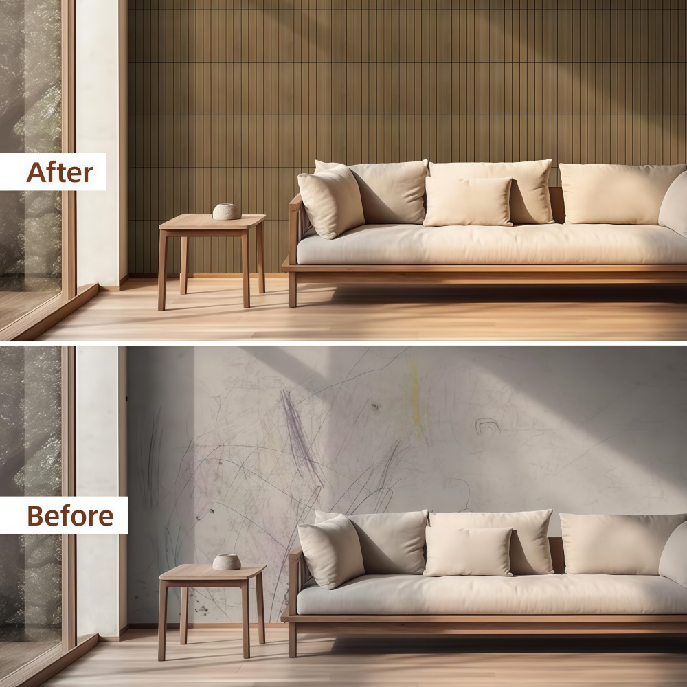 10 قطع من ملصقات الجدران ثلاثي - مراجعة Home Cinema Wallpaper وسعره
