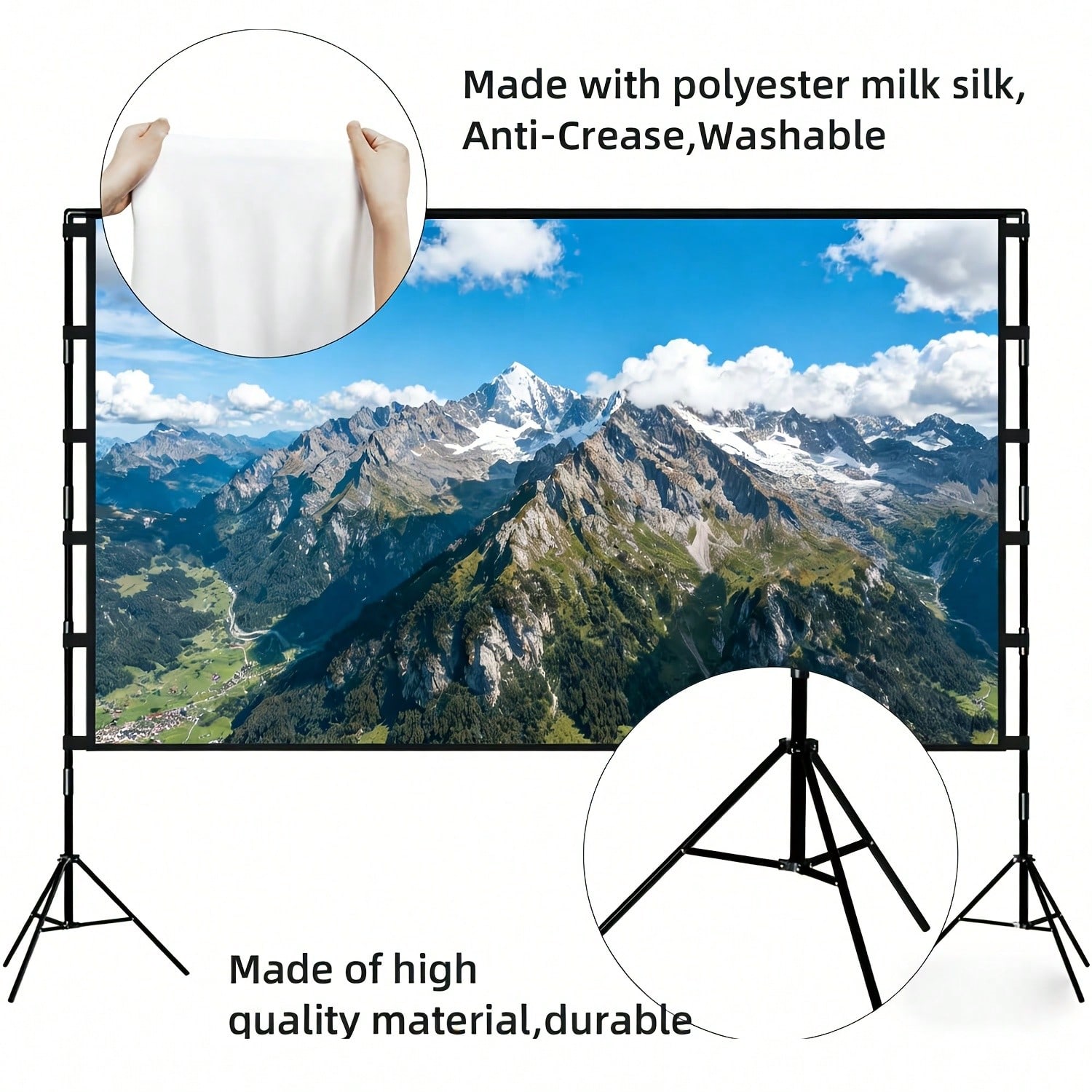 شاشة عرض XBJ مقاس 100 بوصة بدق - مراجعة Home Cinema Rack وسعره