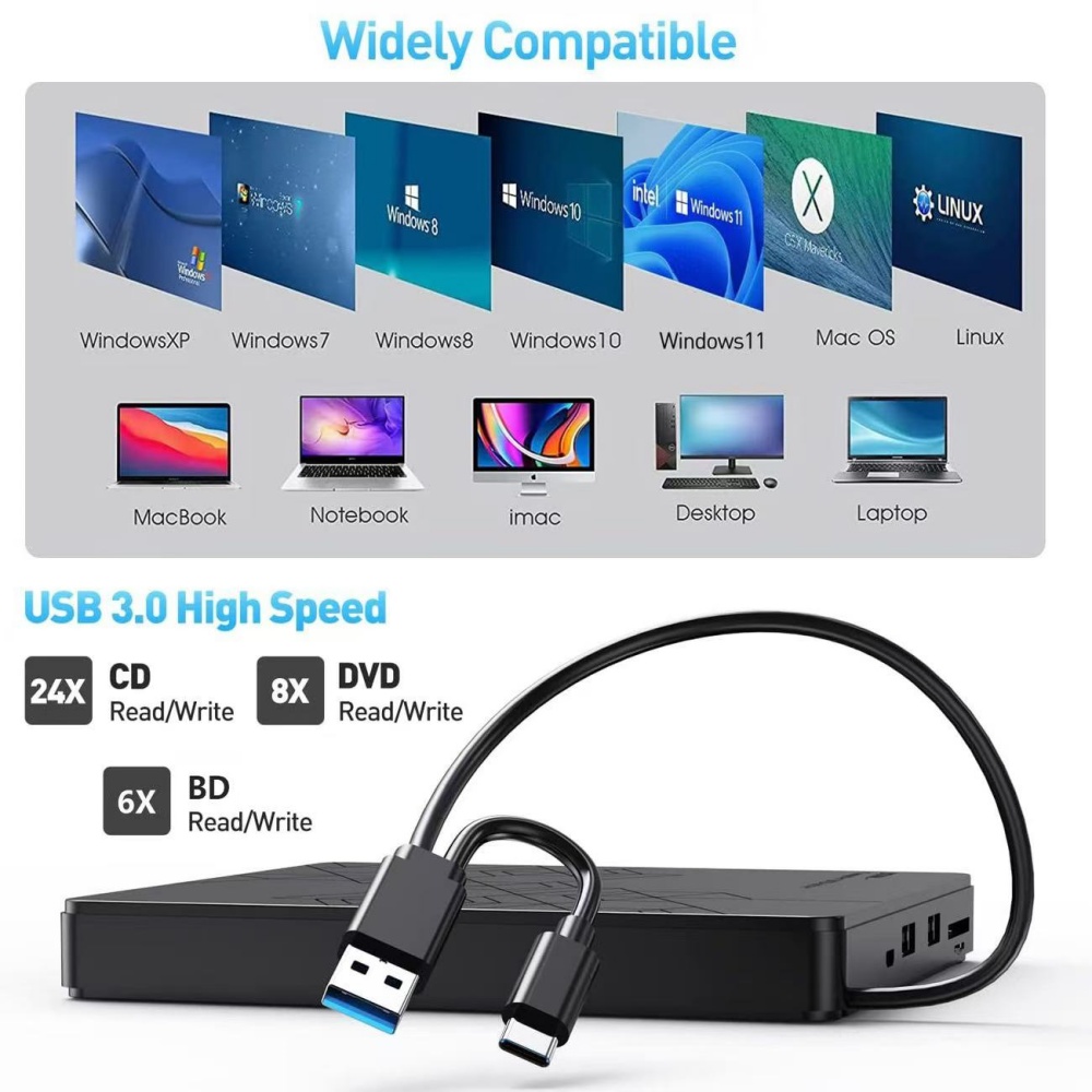 محرك أقراص Blu-ray خارجي 5 في  - مراجعة Blu Ray Disc Player وسعره
