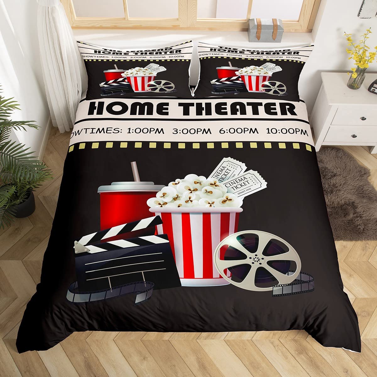 غطاء لحاف بتصميم تذكرة سينما ع - مراجعة Home Cinema Kids وسعره