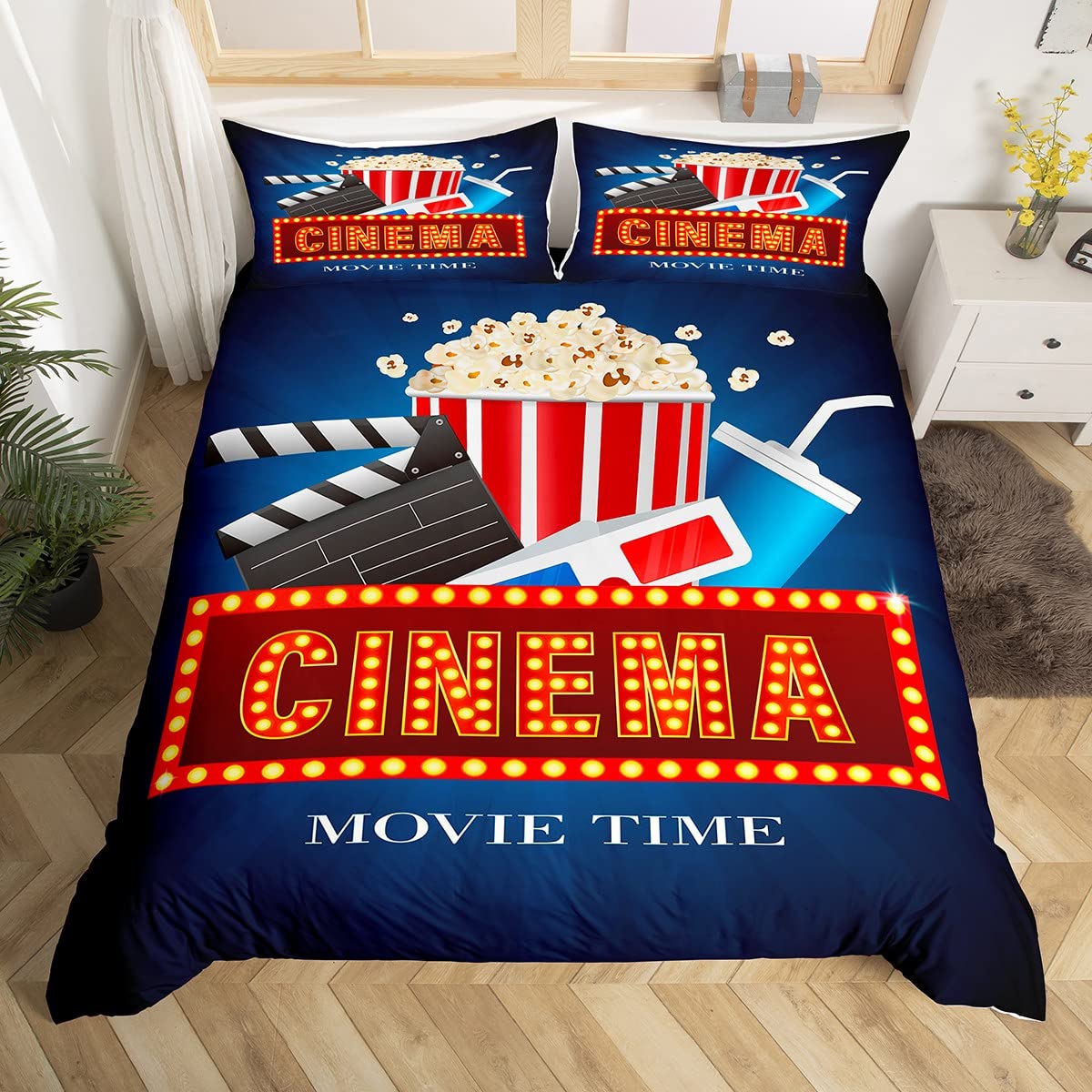 غطاء لحاف بتصميم تذكرة سينما ع - مراجعة Home Cinema Kids وسعره