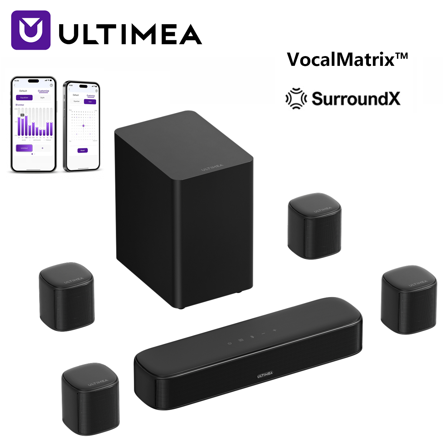 مكبر صوت ULTIMEA Aura S4T 7.1  - مراجعة Home Cinema With Wireless Rear Speakers وسعره