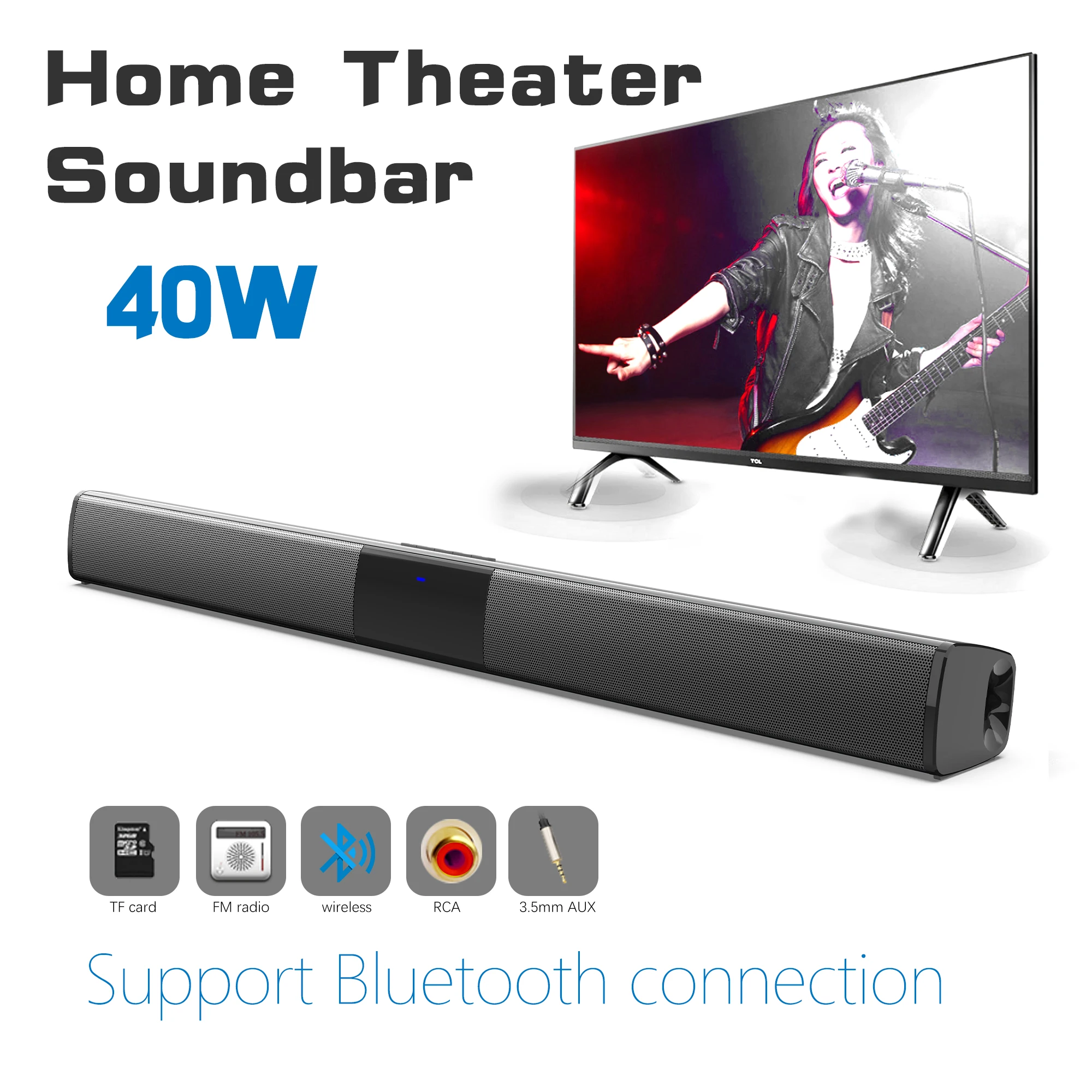 40 واط عالية الطاقة مكبرات الص - مراجعة Home Cinema With Wireless Rear Speakers وسعره