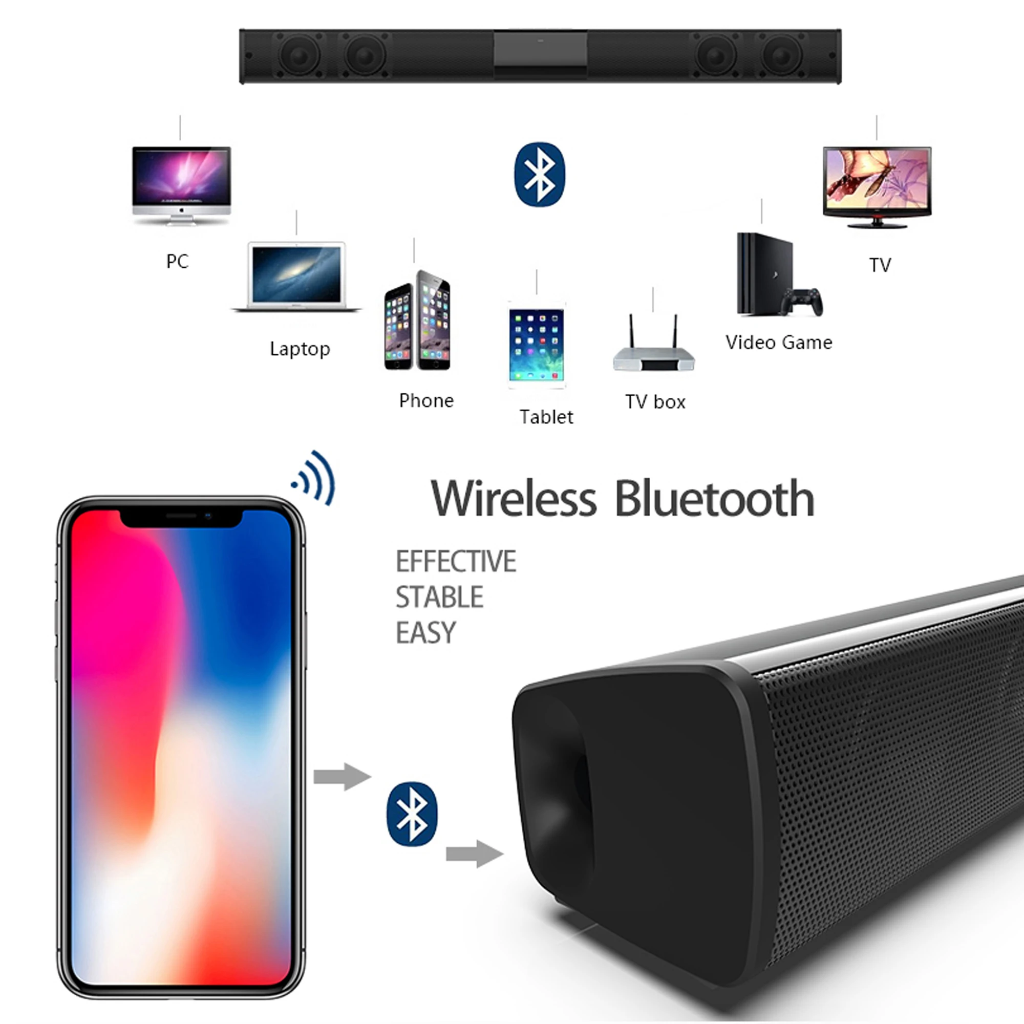 40 واط عالية الطاقة مكبرات الص - مراجعة Home Cinema With Wireless Rear Speakers وسعره