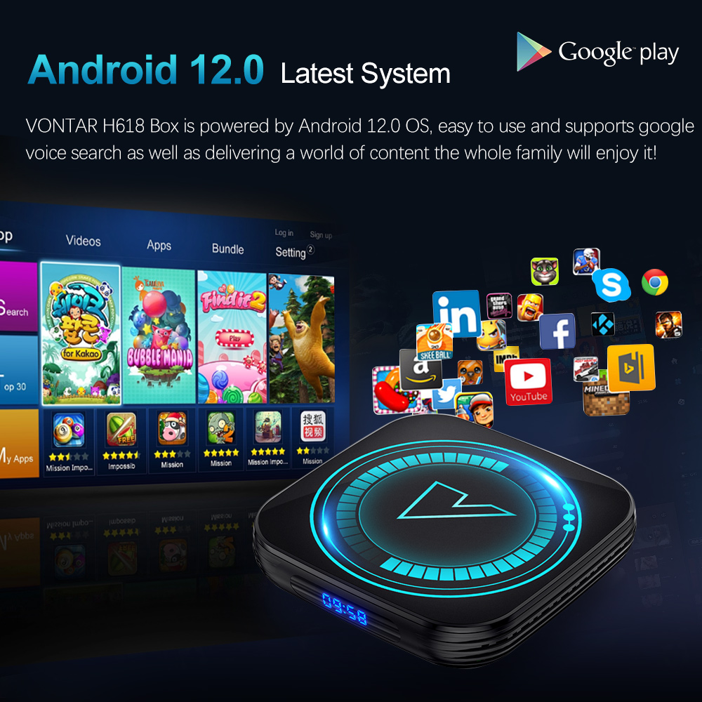 فونتار H618 اندرويد 12 Allwinn - مراجعة Home Cinema Google وسعره