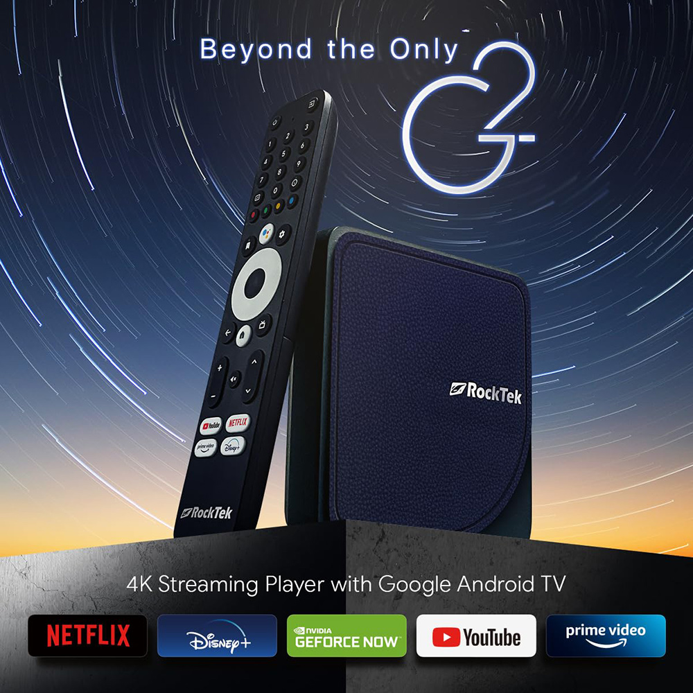 RockTek G2 4K AndroidTV 14 Str - مراجعة Home Cinema Google وسعره