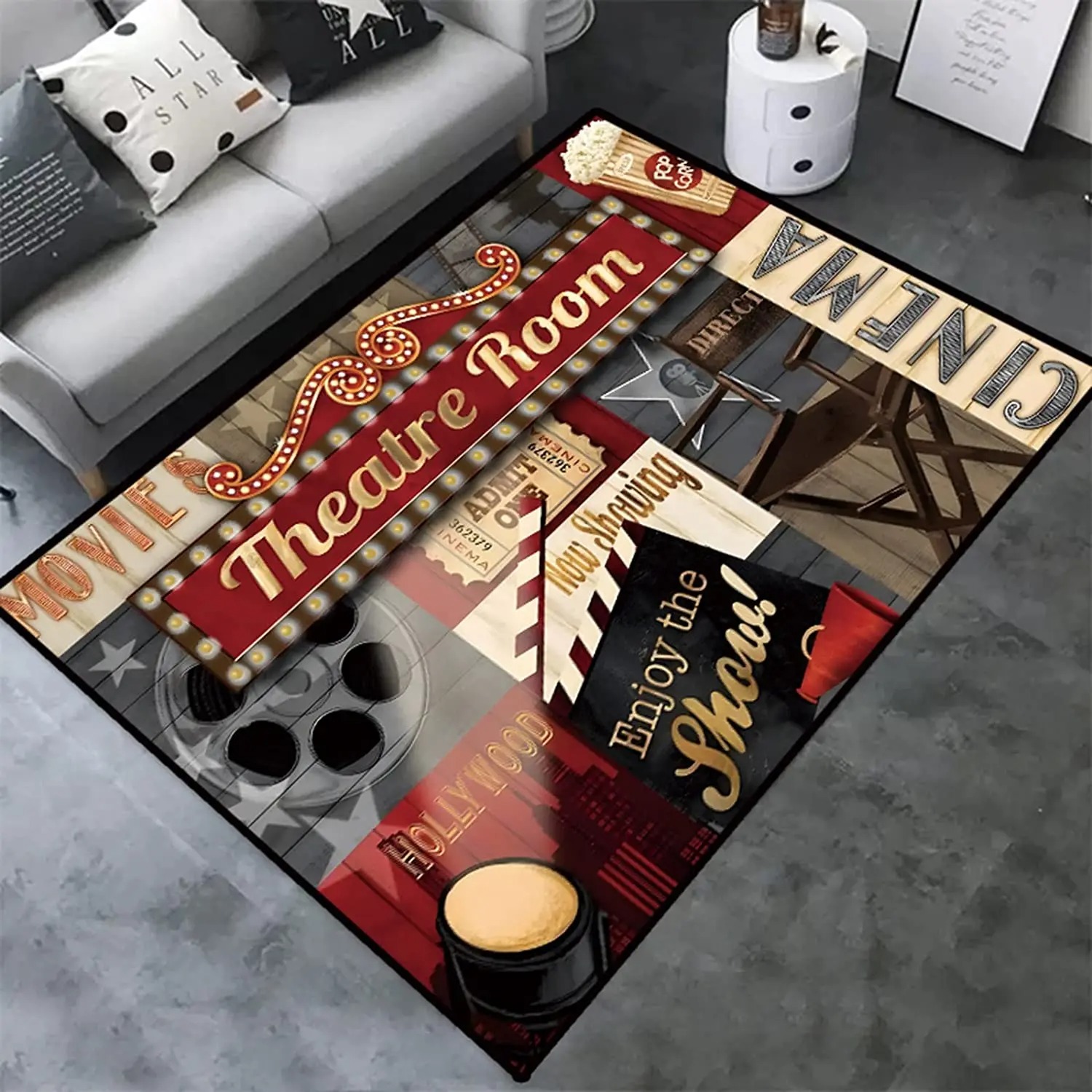 سجادة سينما عتيقة بتصميم لوحة  - مراجعة Home Cinema Kids وسعره