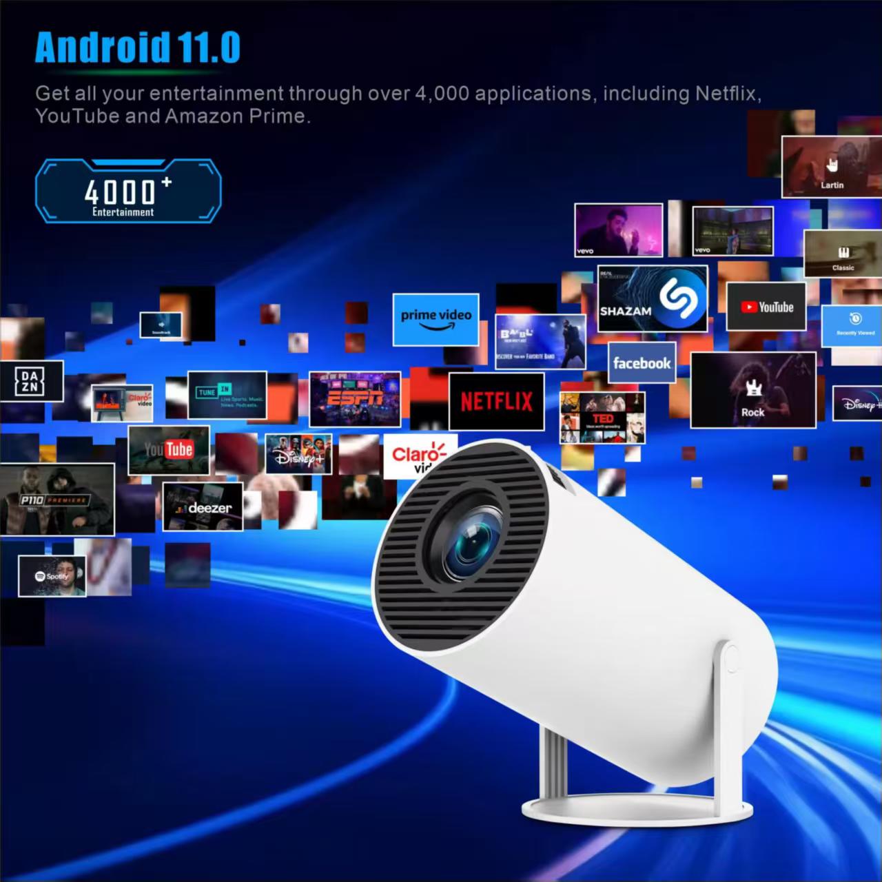 جهاز عرض محمول صغير HY300 بنظا - مراجعة Home Cinema Night وسعره