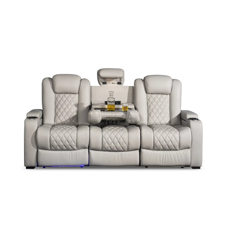 أريكة سينما كهربائية بيضاء الل - مراجعة Home Cinema Interiors وسعره