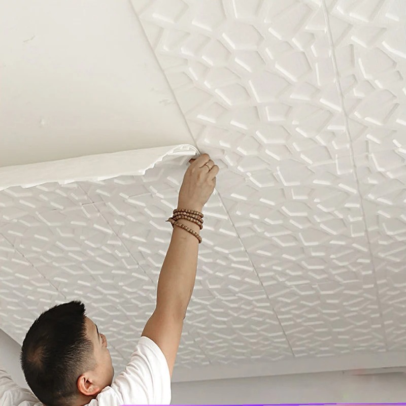 5-20 قطعة 35*35 سنتيمتر السقف  - مراجعة Home Cinema Wallpaper وسعره