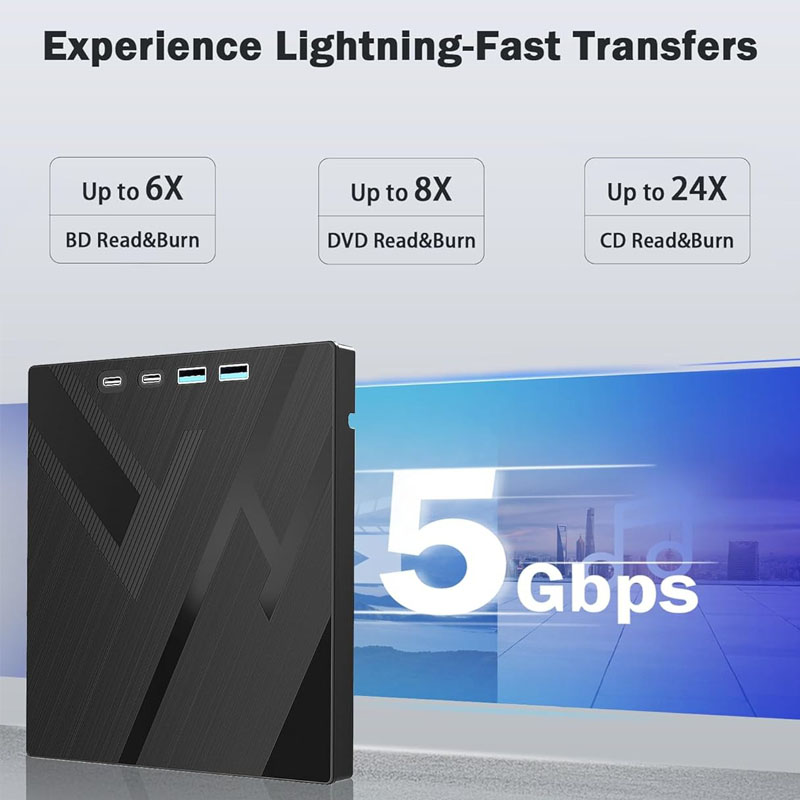 محرك بلو راي خارجي 7 في 1 يدعم - مراجعة Blu Ray Disc Player وسعره