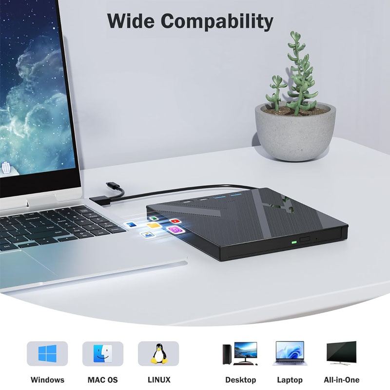 محرك بلو راي خارجي 7 في 1 يدعم - مراجعة Blu Ray Disc Player وسعره