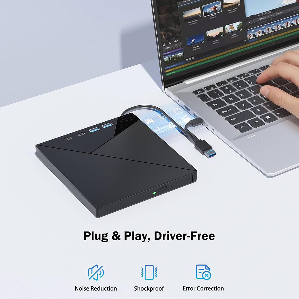 محرك أقراص CD/DVD خارجي لأجهزة - مراجعة Blu Ray Disc Player وسعره