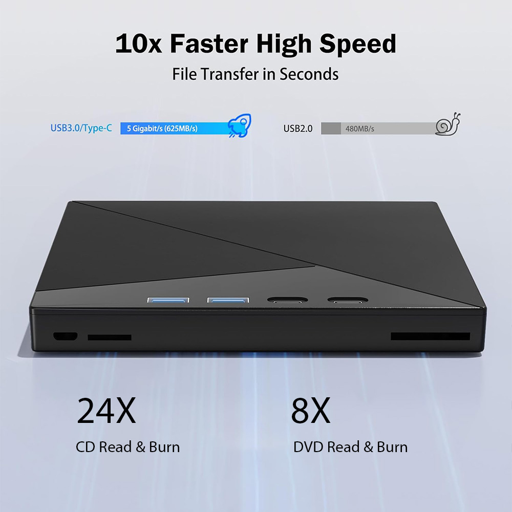 محرك أقراص CD/DVD خارجي لأجهزة - مراجعة Blu Ray Disc Player وسعره