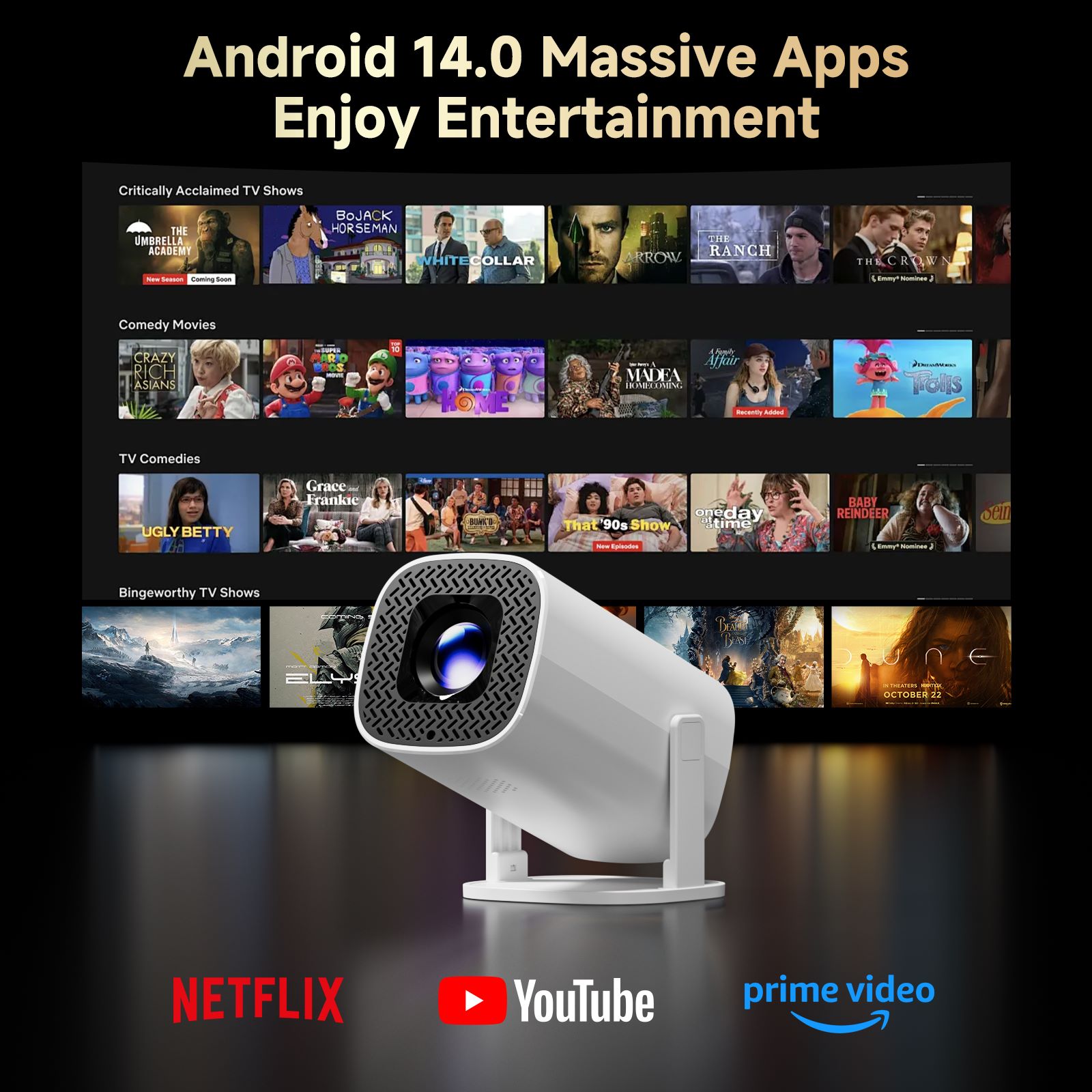 جهاز عرض صغير ذكي P30 PRO يعمل - مراجعة Home Cinema Rack وسعره