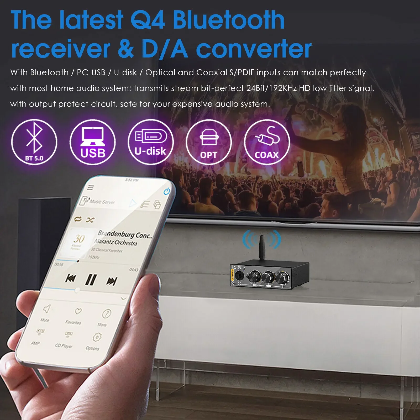 Nobsound Q4 Mini Ddigital إلى  - مراجعة Home Cinema Receiver وسعره