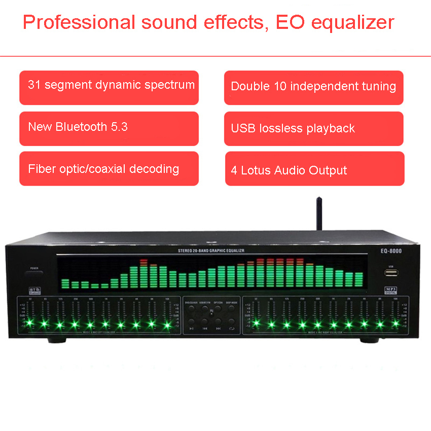 EQ8000 معادل صوت بلوتوث 5.3 مع - مراجعة Home Cinema Receiver وسعره